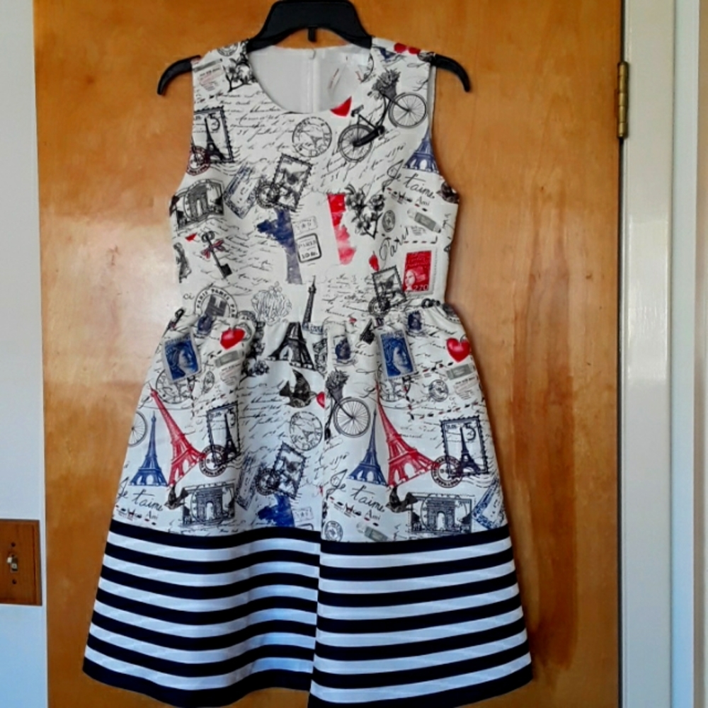 COPY - Bread n Butter Lounge  Punk Collection  Dress With Paris Theme &Navy Str…